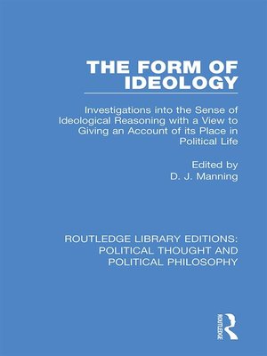 cover image of The Form of Ideology